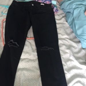 Ripped black jeans